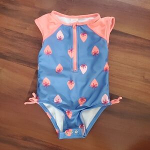 5/$30 Cat & Jack One-Piece Swimsuit | Toddler Girls 2T | Zip Front